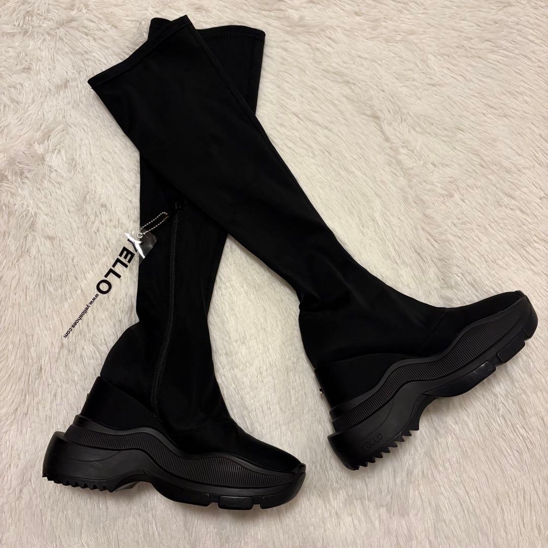 ✨人気✨【YELLO】DOUBLE SNEAKER LONG BOOTS YELLO / TOKYO BLACK DOUBLE SNEAKER LONG BOOTS 2024