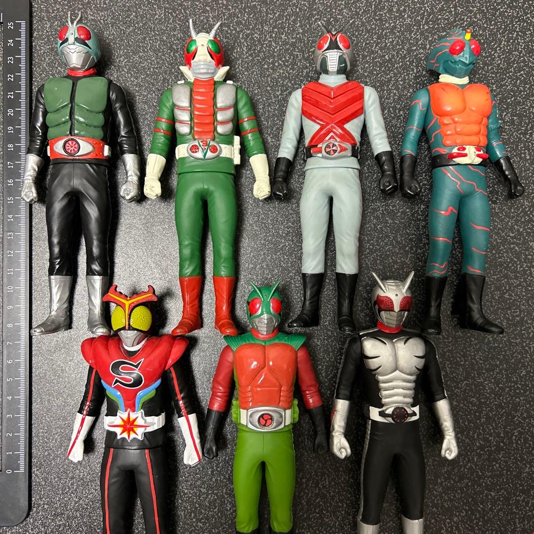 仮面ライダー 昭和ライダー17cmソフビフィギュア7体 - メルカリ