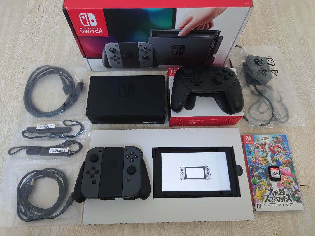 Nintendo Switch 本体 Proコントローラー スマブラ セット - メルカリ
