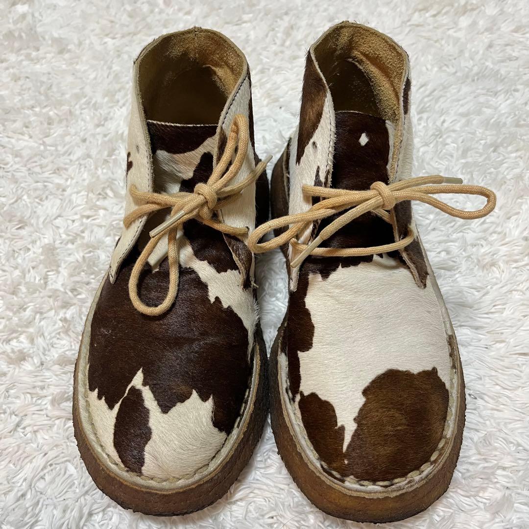 希少 カンペール デザートブーツ ハラコ アニマル柄 レザー ショート