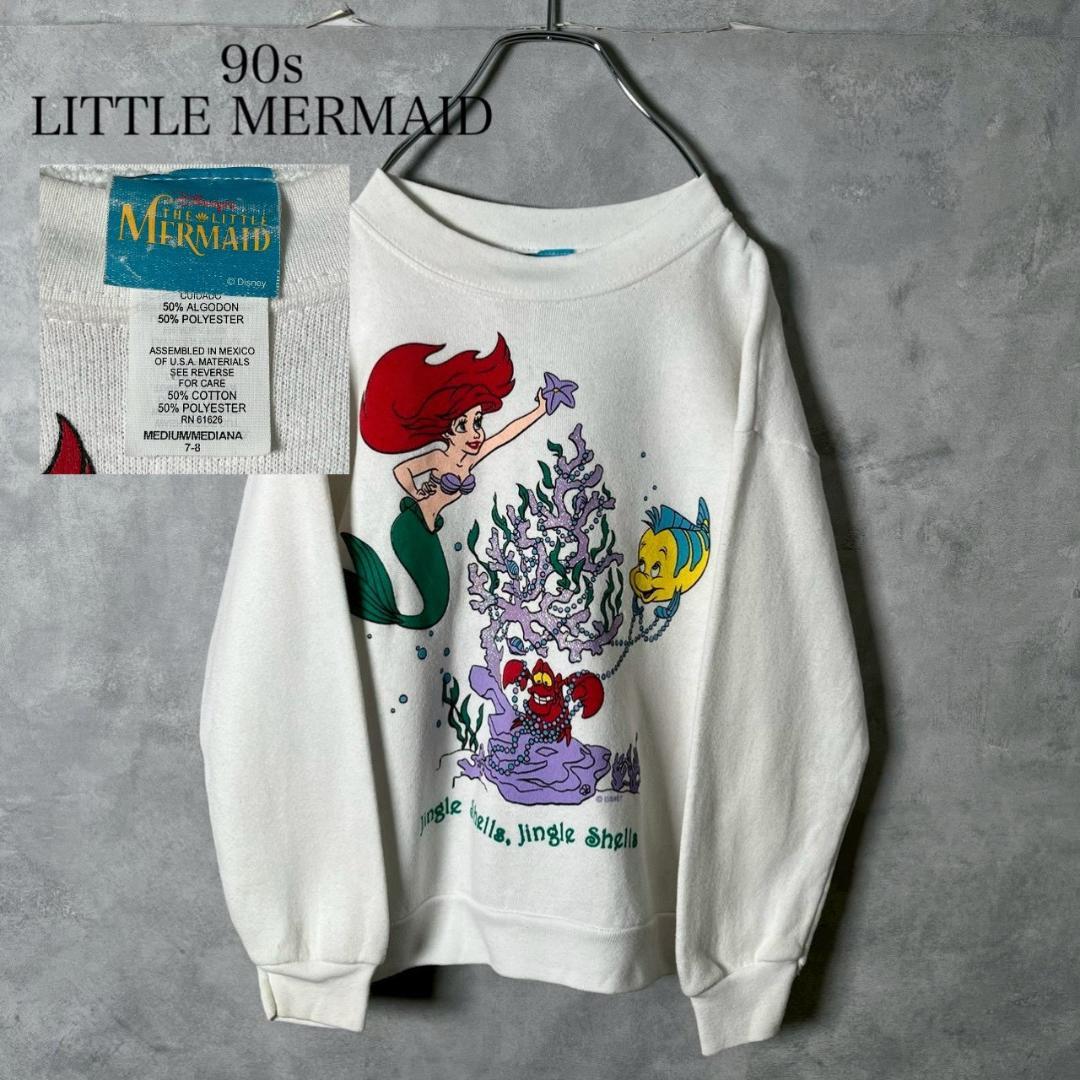 90s リトルマーメイド アリエル USA製　スウェット PM85 DISNEY ディズニーTHE LITTLE MERMAID リトルマーメイド アリエル