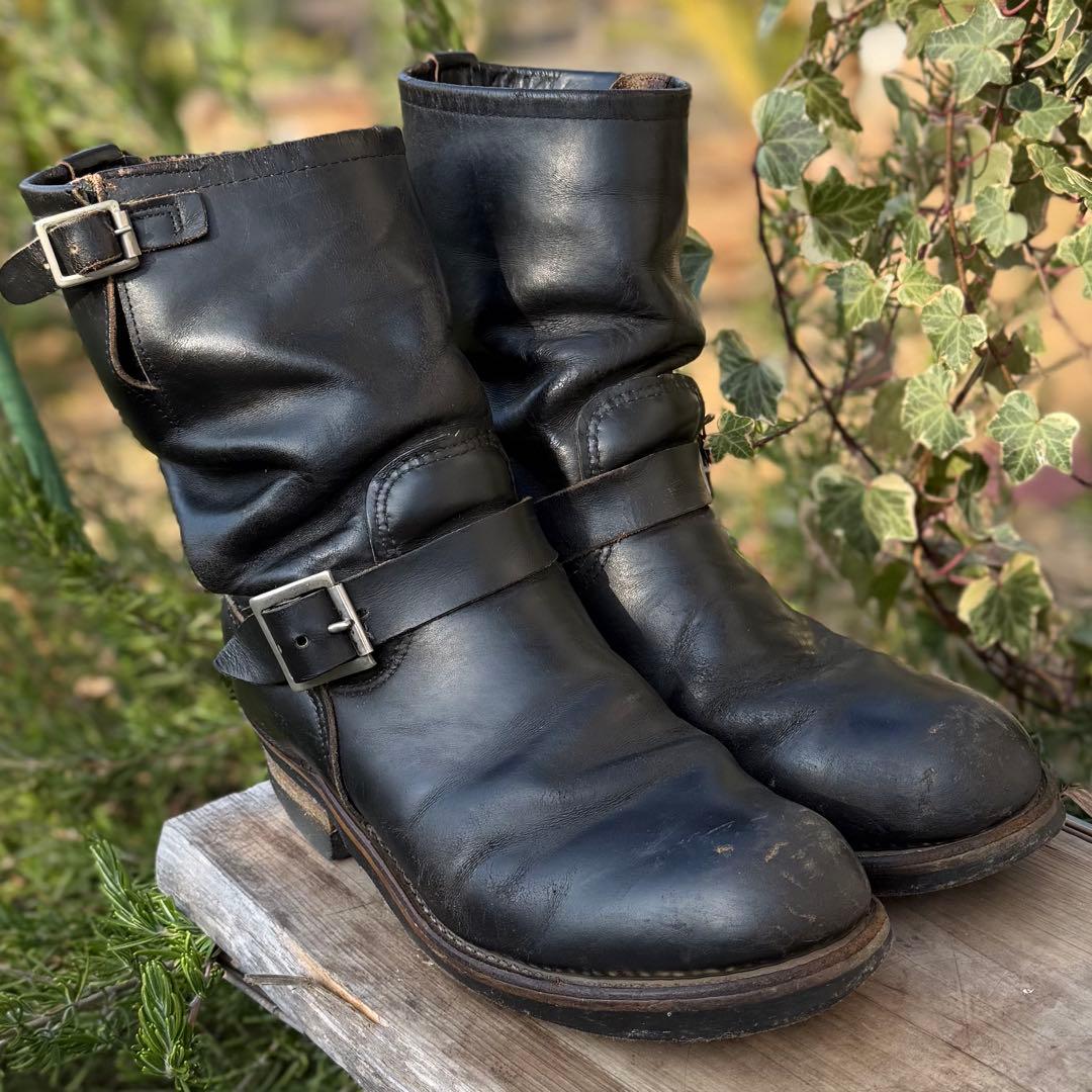 レッドウィング PT91 中期プリントタグ 2268 エンジニア 茶芯 8D