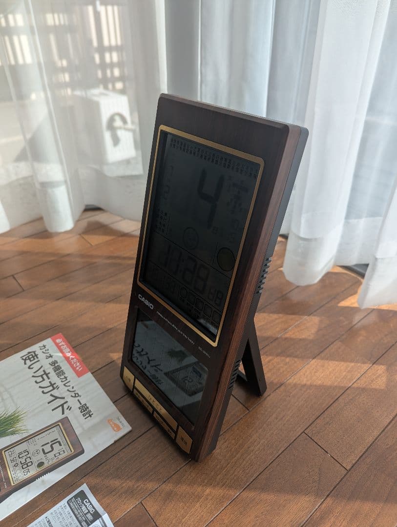 CASIO多機能カレンダー時計電波掛け置き兼用IDC-900NJ - メルカリ