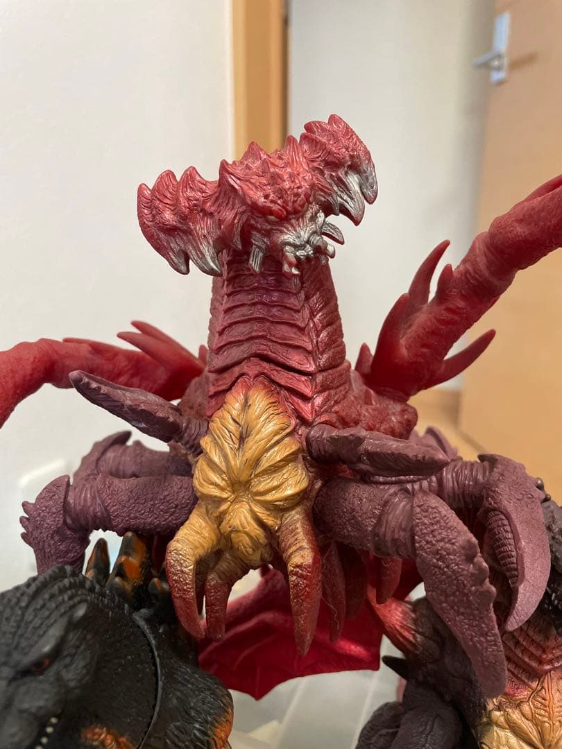 バーニングゴジラ デストロイヤ集合体 完全体セット ソフビ 当時物