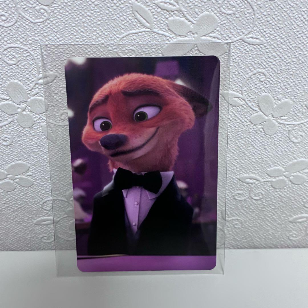 ズートピア2 オーマイカフェ 予約特典 コレクションカード ニック ズートピア2 オーマイカフェ 予約特典 コレクションカード ニック