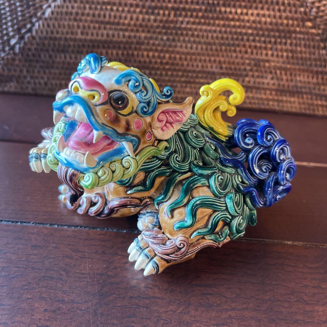 台湾 交趾焼 智盧 陶光の置物 - メルカリ