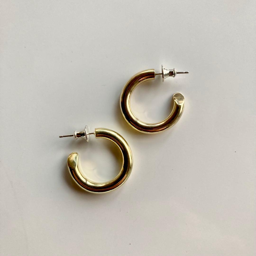 即日発送 新品未使用 フープピアス シルバー925 4×23mm 常田大希着