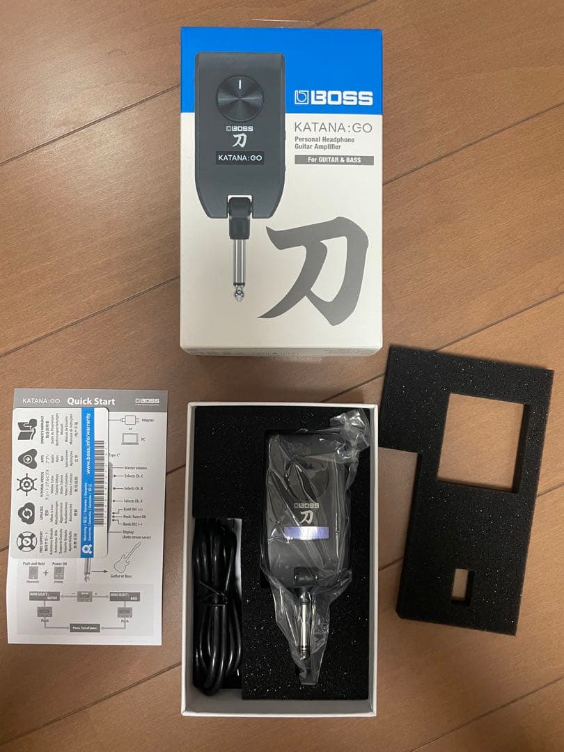 BOSS KATANA:GO 初代 ヘッドホンアンプ BOSSからヘッドホンアンプ「KATANA GO」が発売。