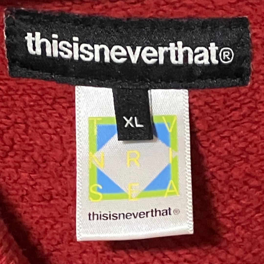 THISISNEVERTHAT ネバザ スウェット トレーナー XL レッド - メルカリ