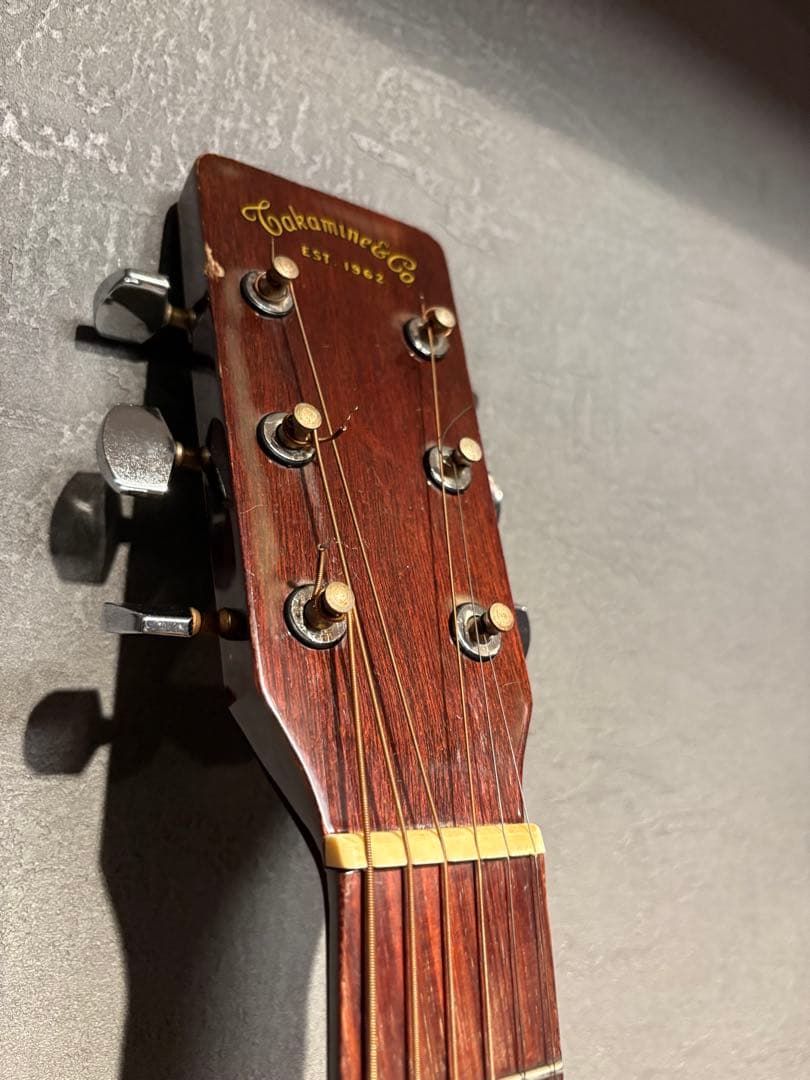 値下！】アコースティックギター、6弦、ケース付き、タカミネ、1962年