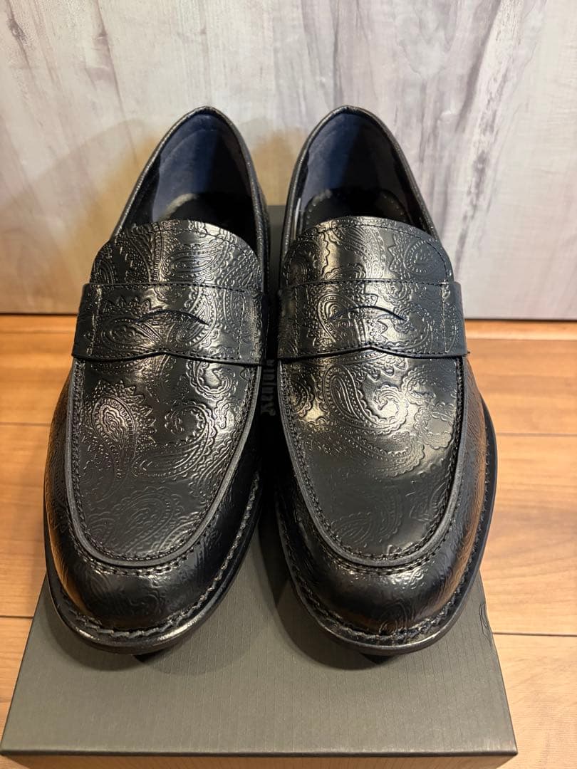 26.5cm ビューティアンドユース別注 ケンフォード ローファー ペイズリー