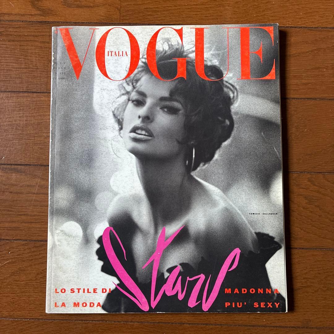 女性情報誌 VOGUE ITALIA 1990 n.480 1990 VOGUE ITALIA magazine Claudia SCHIFFER Carre Otis David