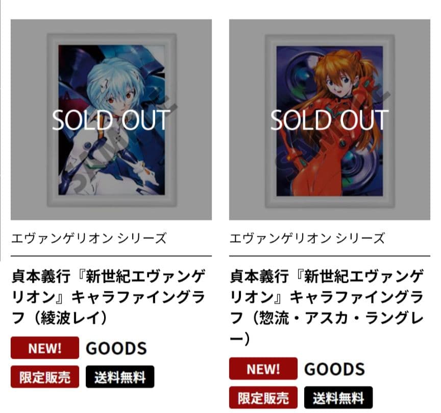 新世紀エヴァンゲリオン キャラファイングラフ レイ＆アスカ2種セット