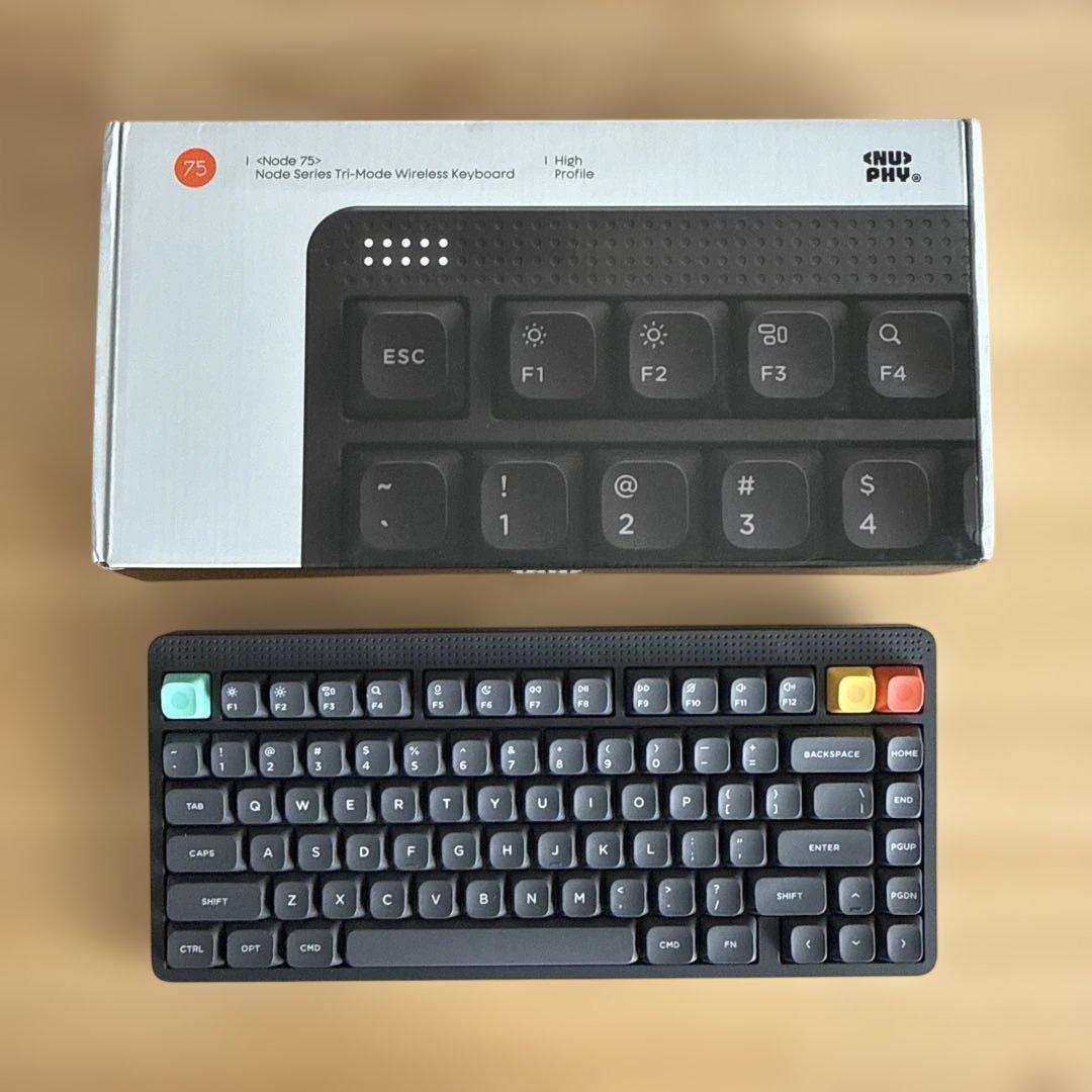 【使用3,4日｜定価¥17,600】NuPhy Node75 ハイプロファイル NuPhy Node75 High-Profile Wireless Mechanical Keyboard