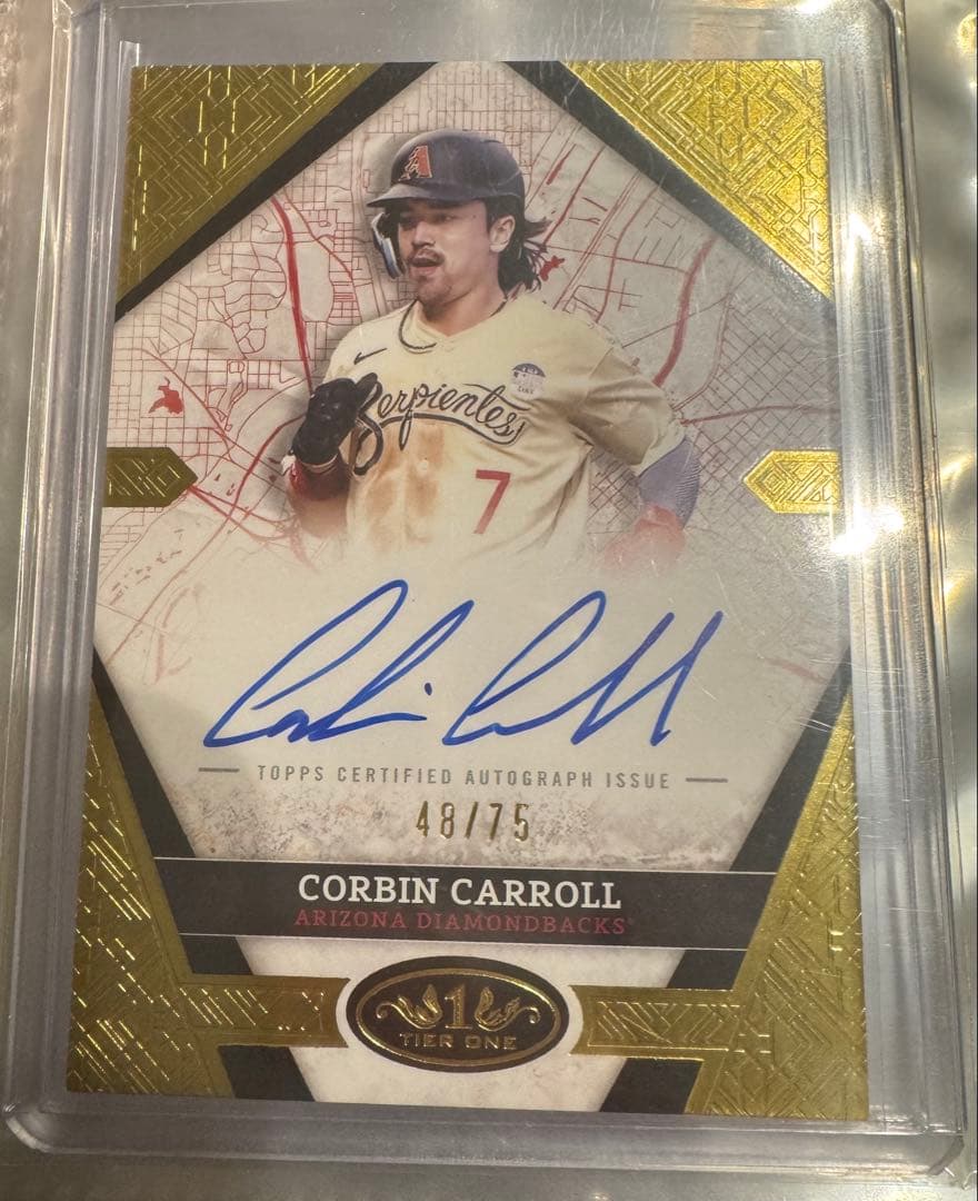 2025 Topps Tier One コービンキャロル 直筆サインカード - メルカリ