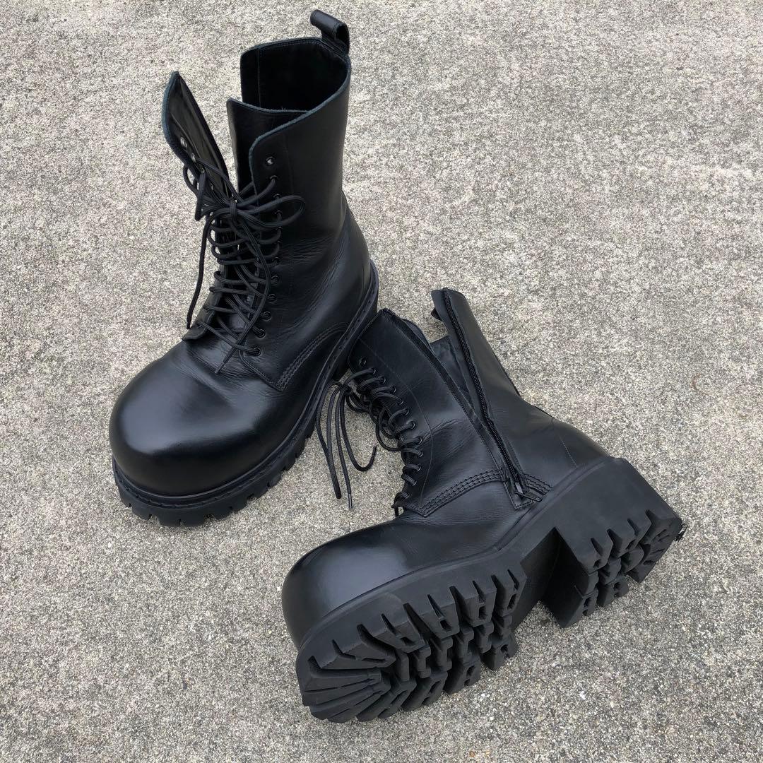 直営購入 balenciaga バレンシアガ stomper ストンパー ブーツ - メルカリ