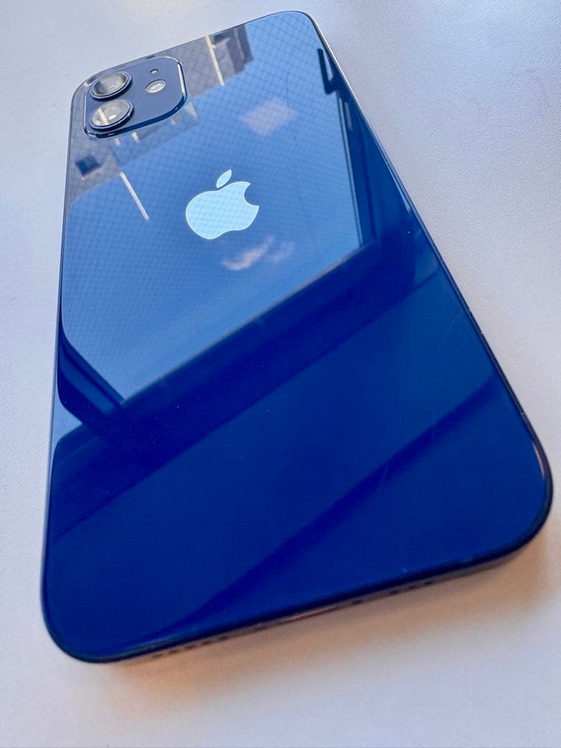 【美品】Apple iPhone 12 ブルー ジャンク Apple iPhone 12 青 ジャンク品