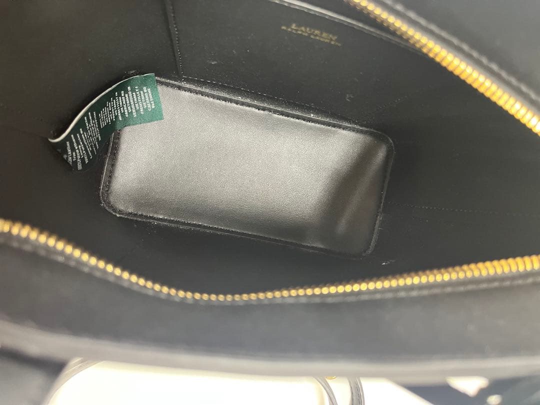 RalphLauren ロゴ付き2wayバッグ 黒 ラルフローレン ショルダー