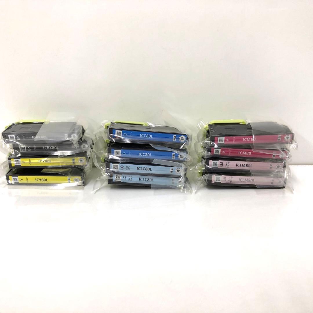 EPSON エプソン　純正インク とうもろこし 80L 80 まとめて エプソン（EPSON） 純正インクカートリッジ 80 とうもろこし 6色