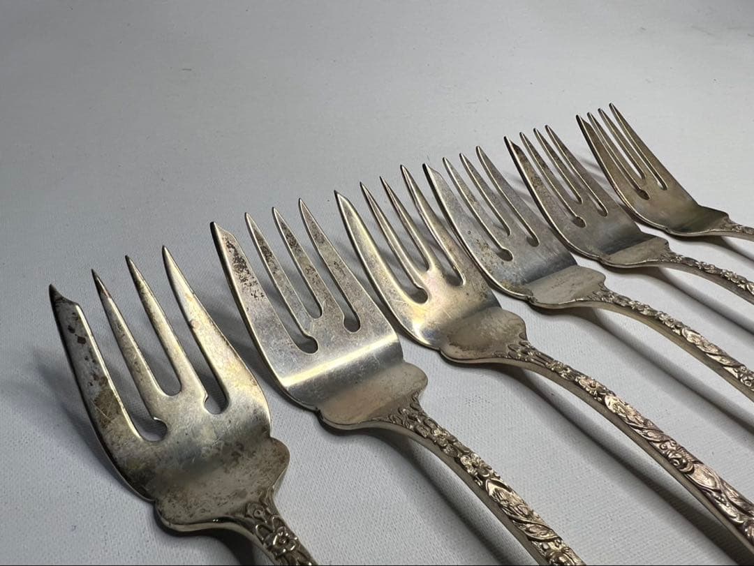 銀製】STIEFF製 SILVER ティースプーン&サラダフォーク 全12本 - メルカリ