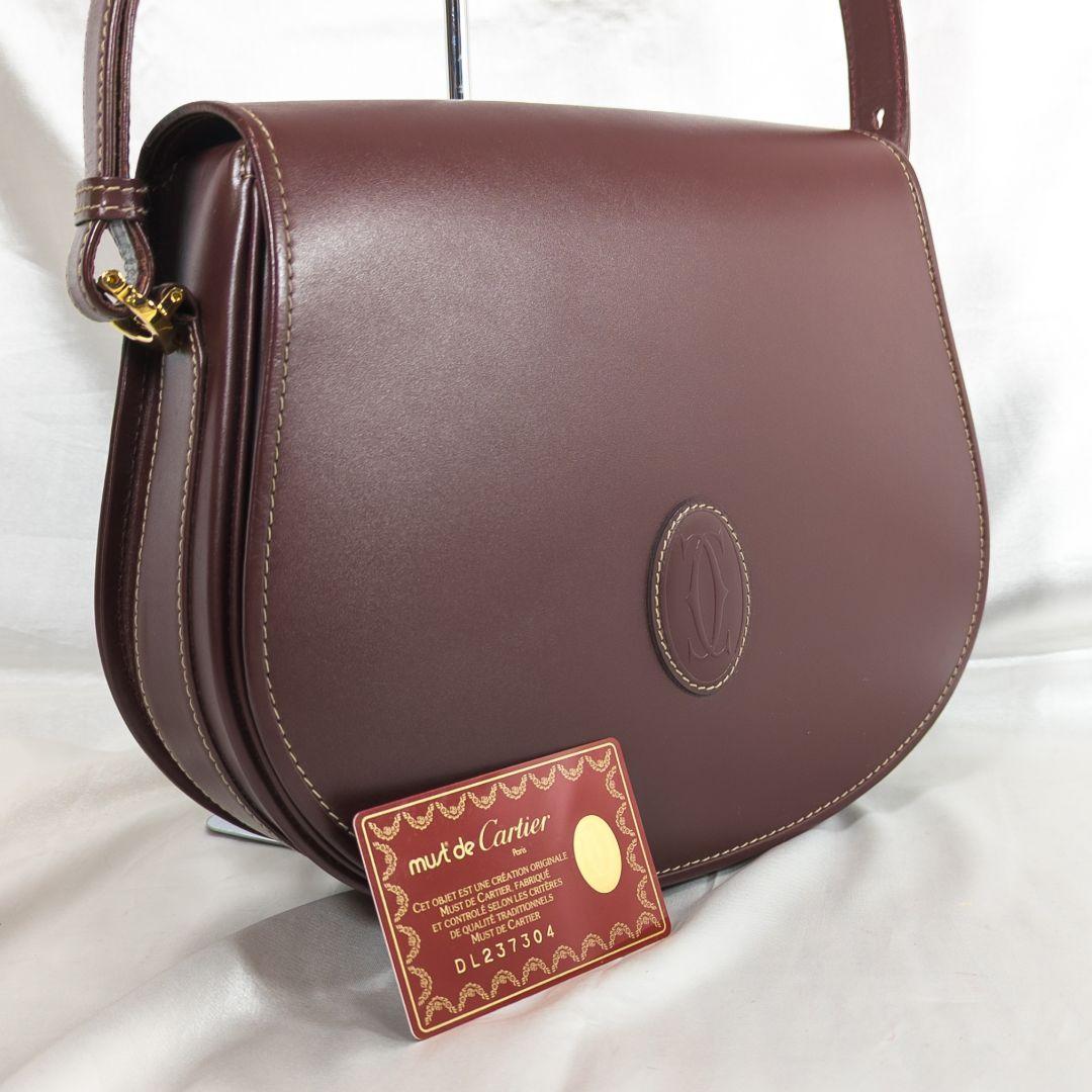 【未使用級】 カルティエ マストライン メッセンジャーバッグ カード カード付き 2100020000041363_1.jpg