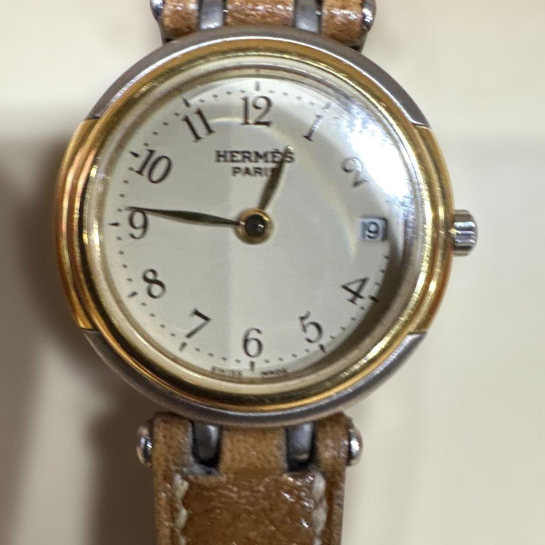 HERMES エルメス 腕時計 ウィンザーデイト シルバー - メルカリ