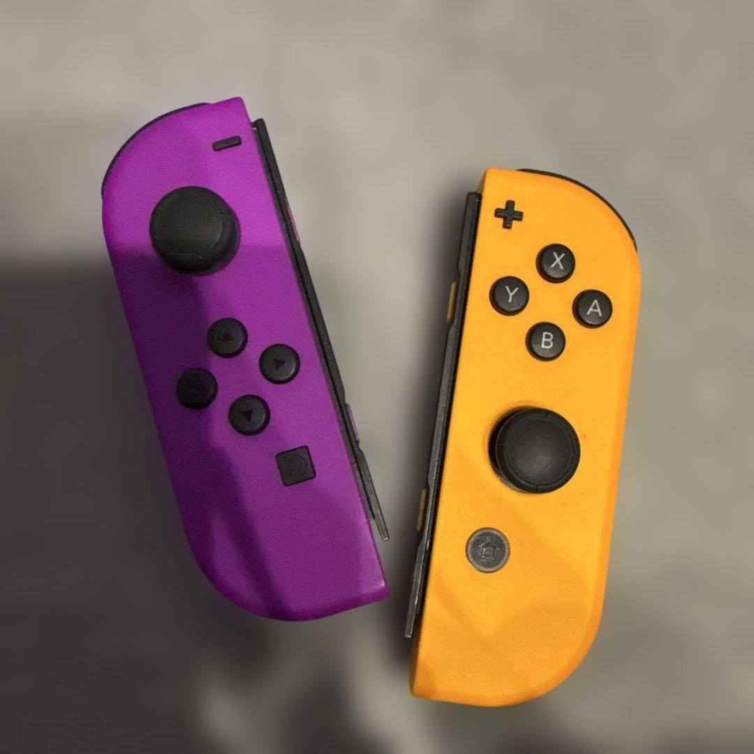 Joy-Con ネオンパープル/オレンジ 美品 完動 箱美品 純正 - メルカリ