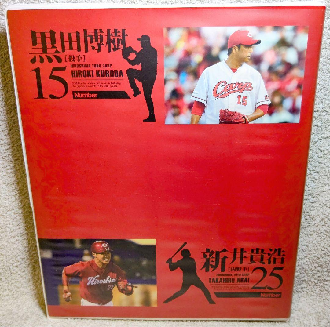 黒田博樹×新井貴浩 アスリートカード 広島カープ コンプリートファイル