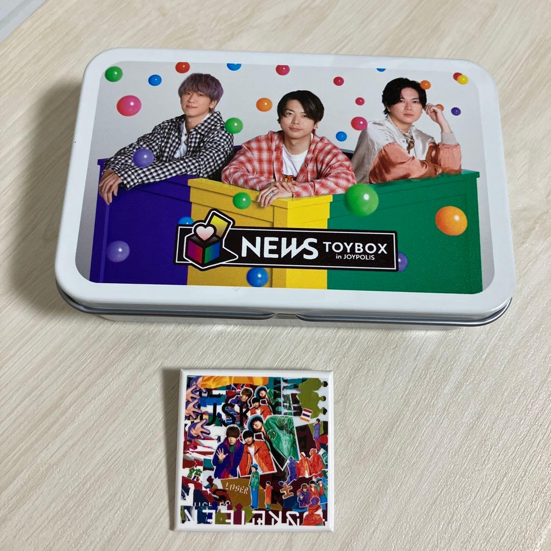NEWS TOYBOX in JOYPOLISコラボキャンディ缶・缶バッチ - メルカリ