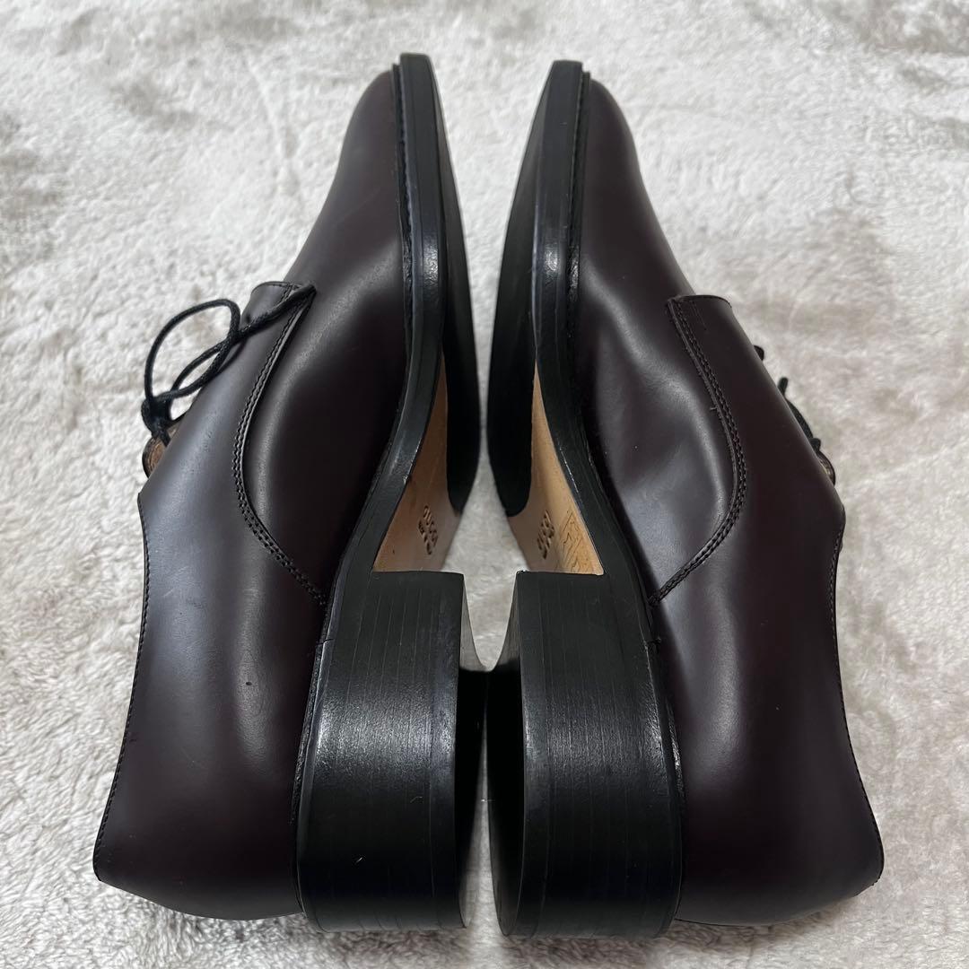 極美品 グッチ レザー スクエアトゥ レースアップ シューズ 革靴