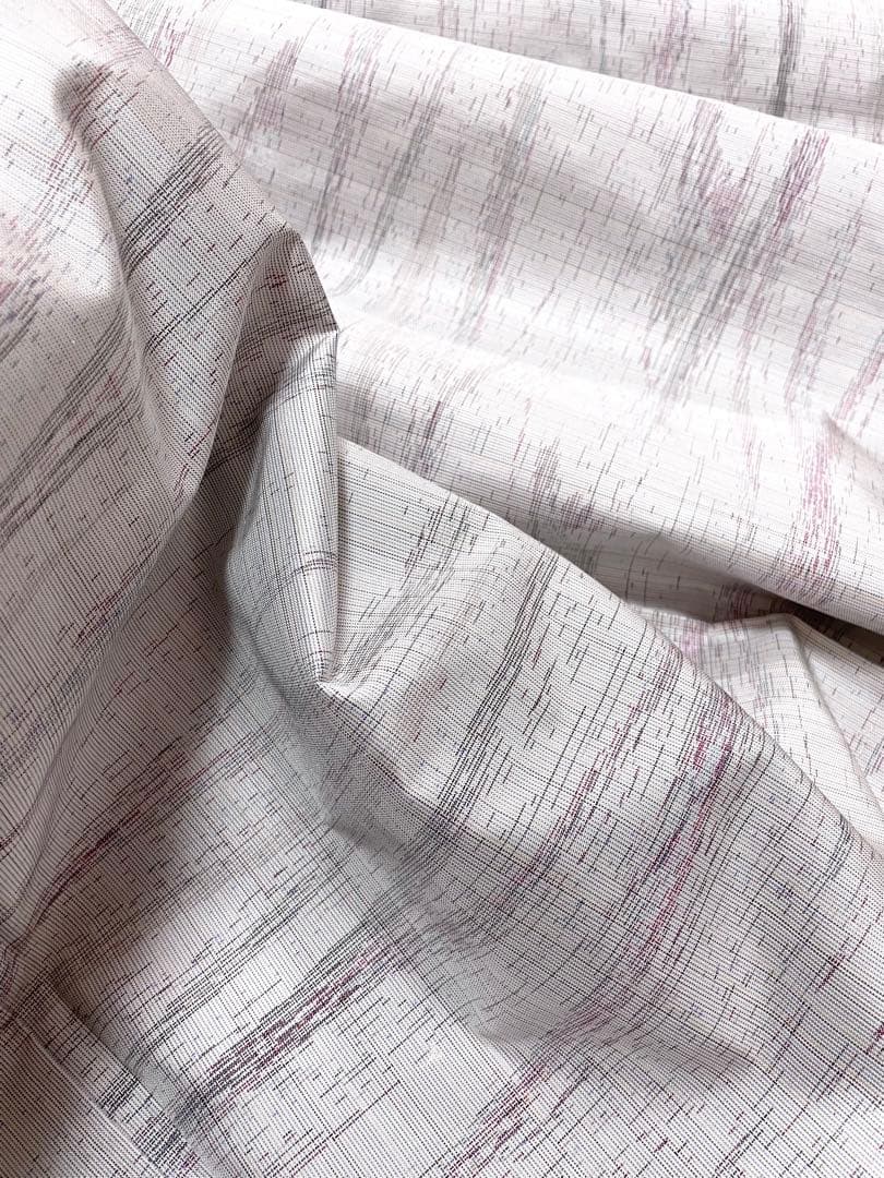 草木染 残糸織 白大島 証紙 身幅広め