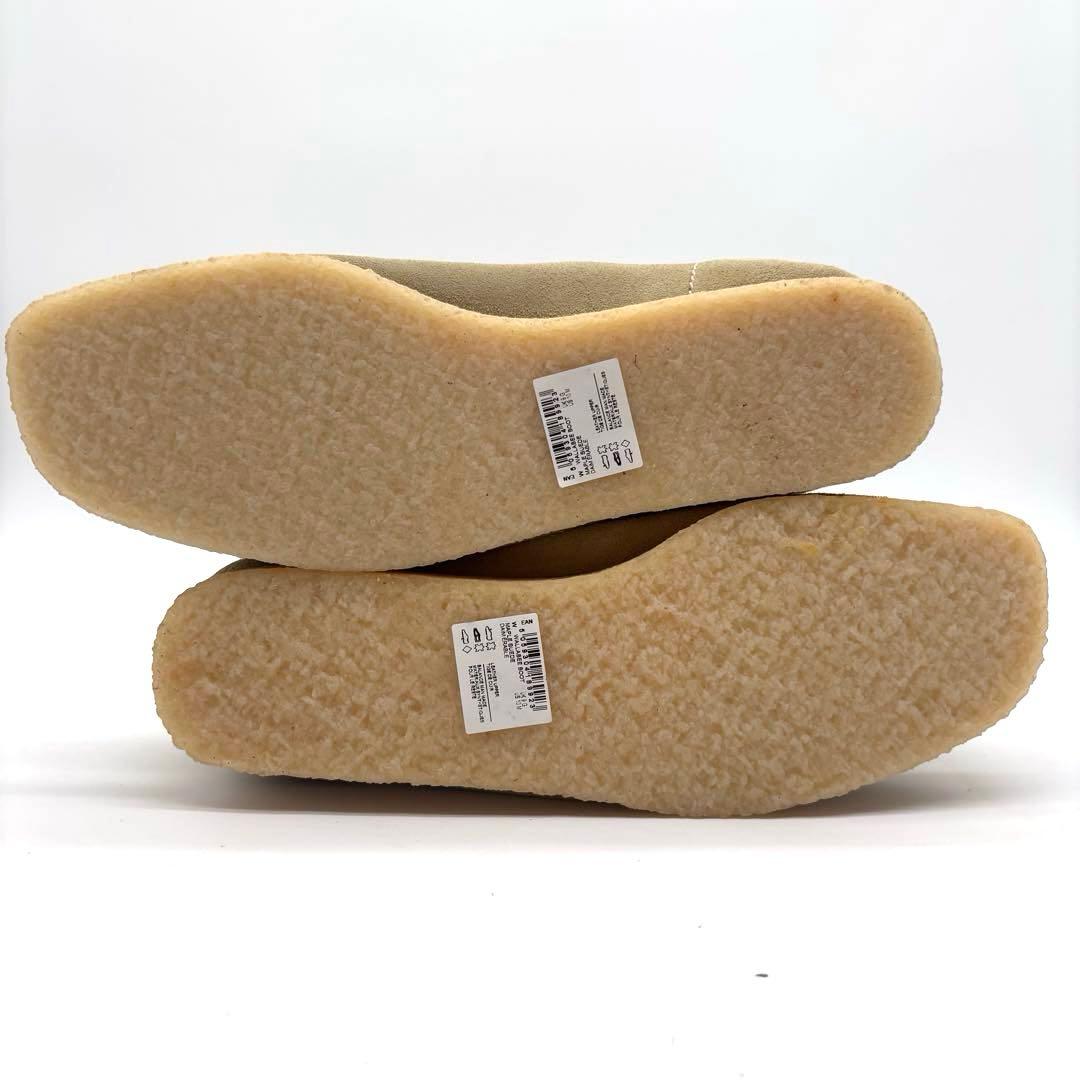 ✨新品✨クラークス　ワラビー　スエード　ベージュ　27.5cm　替え紐　箱付き