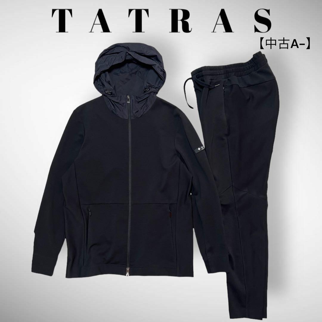 メンズ 限定 美品 訳あり タトラス TATRAS セットアップ ジャージ 黒