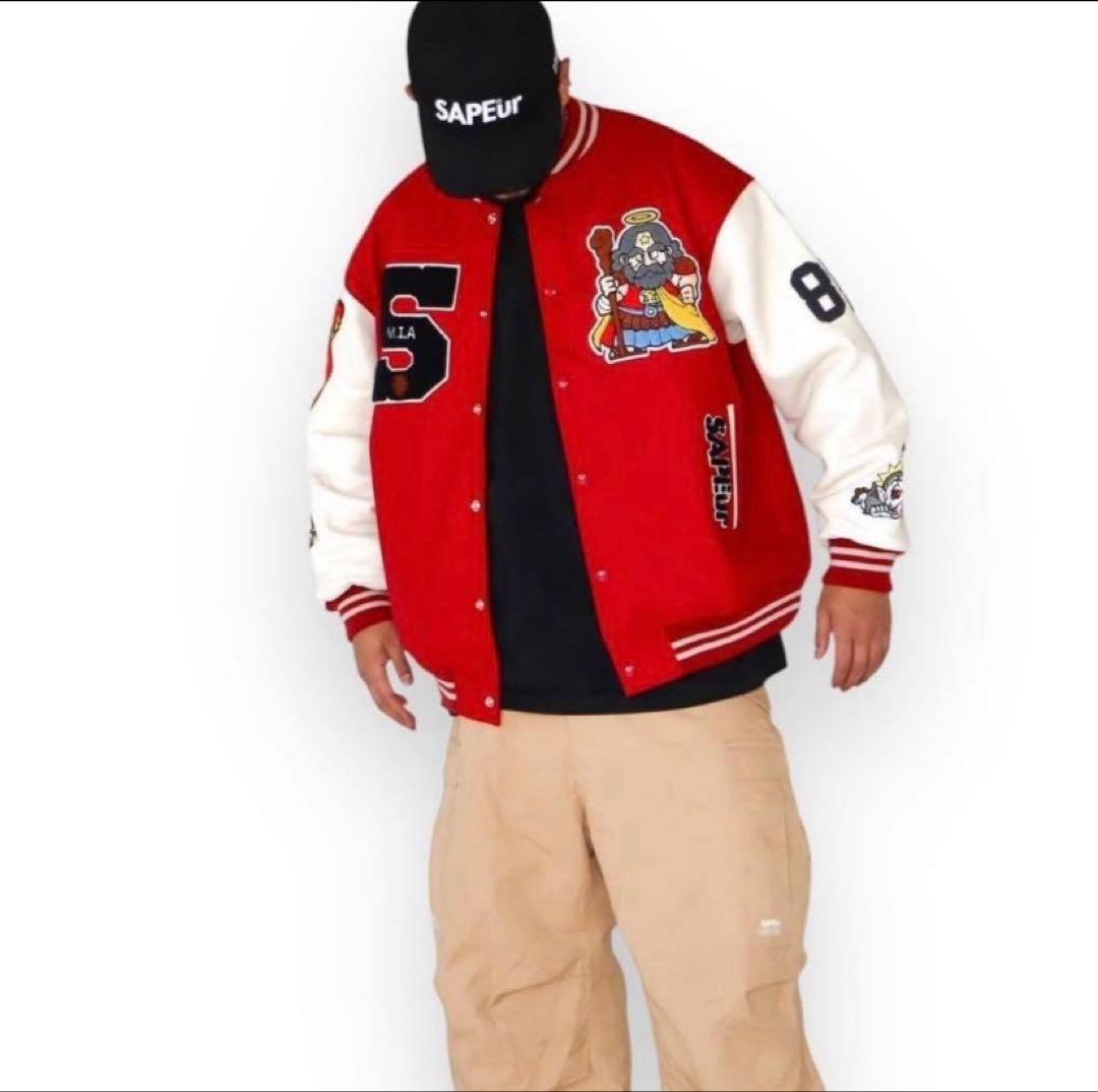SAPEur サプール ビックリマン スタジャン 赤XXL 新品 - メルカリ