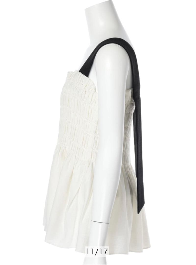 アプワイザーリッシェ シャーリングベアキャミトップス 白 Sサイズ