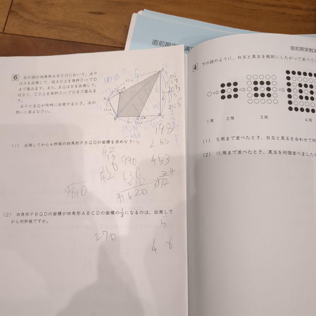 サピックス 6年 算数 直前期実践演習61-21〜36 - メルカリ