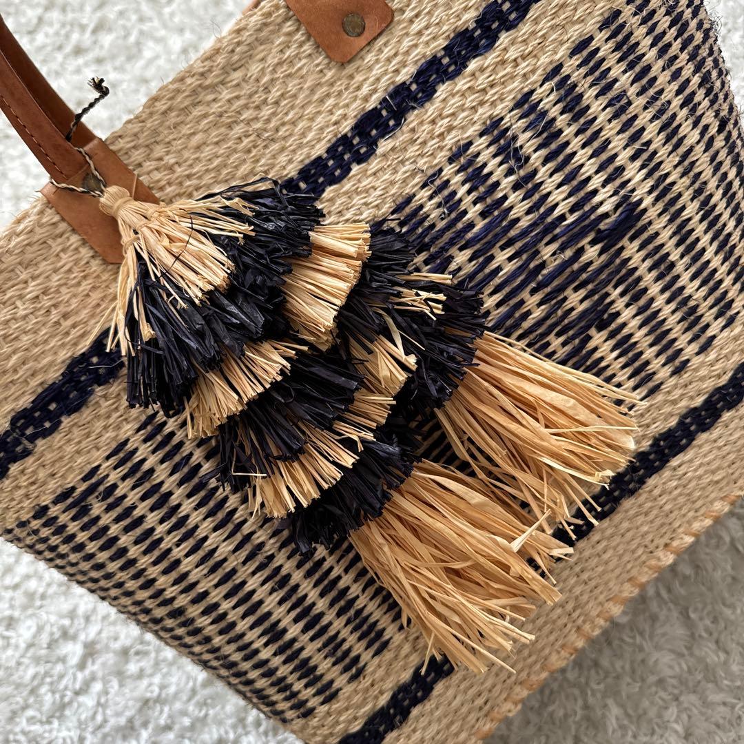 新品未使用バナーバレットカゴバックタグ付ネイビー - メルカリ