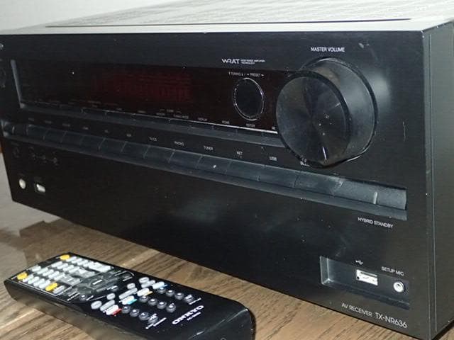ONKYO AVアンプ TX-NR636リモコン付き　美品美音・難ありですが快調