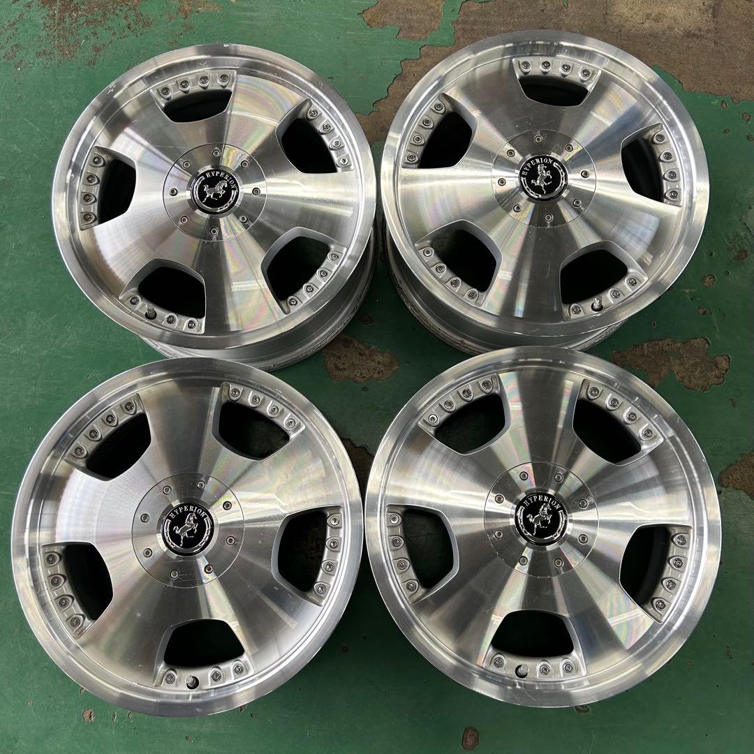 中古アルミ17X7.0　ハイペリオンディッシュ美品　5穴車用　ノア、ヴォクシィ等 中古アルミ17X7.0 ハイペリオンディッシュ美品 5穴車用 ノア