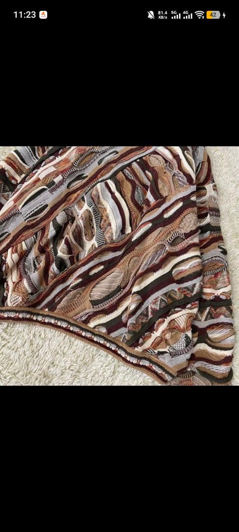 希少カラー 90s TUNDRA XL 立体3Dニット COOGI風 古着 - メルカリ