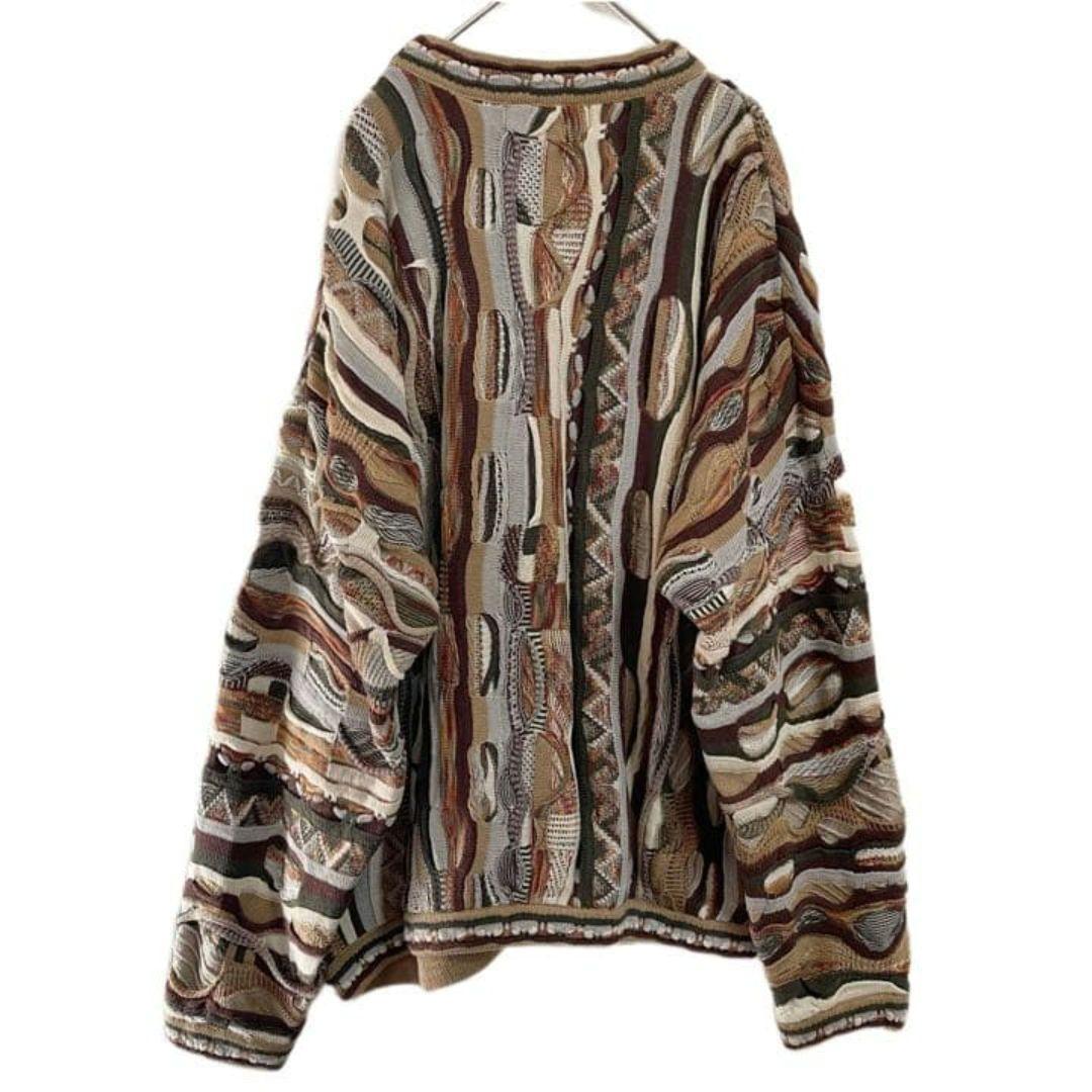 希少カラー 90s TUNDRA XL 立体3Dニット COOGI風 古着 - メルカリ