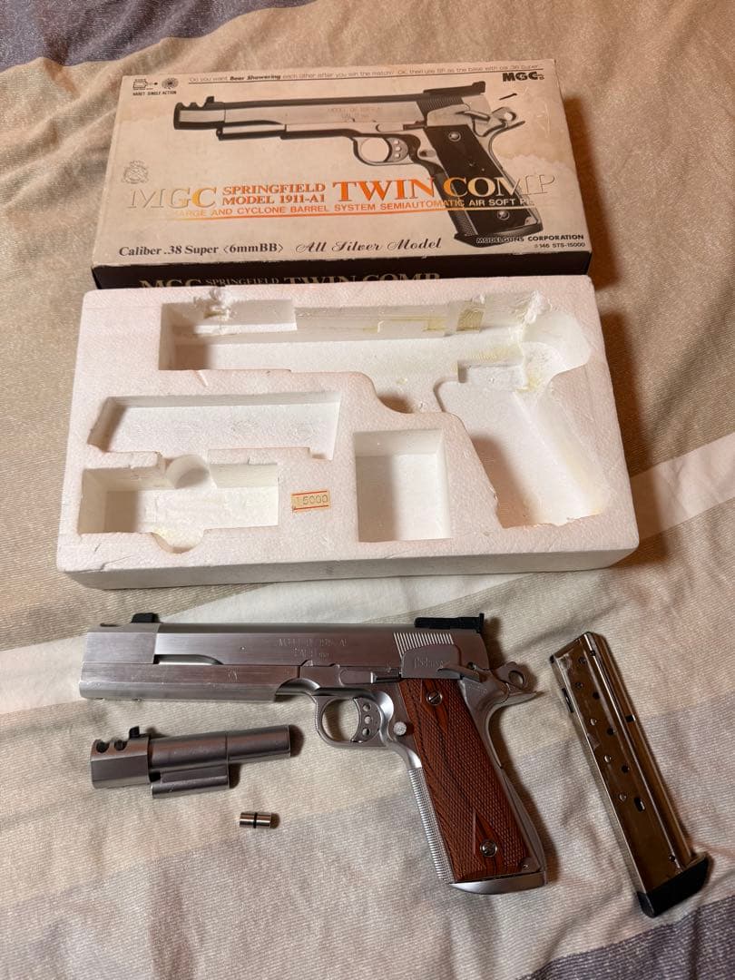 MGC ガバメント 1911 A1 スプリングフィールド 固定ガスガン 売り切れ【特選中古品】固定スライドガスガン MGC GM8 スプリング
