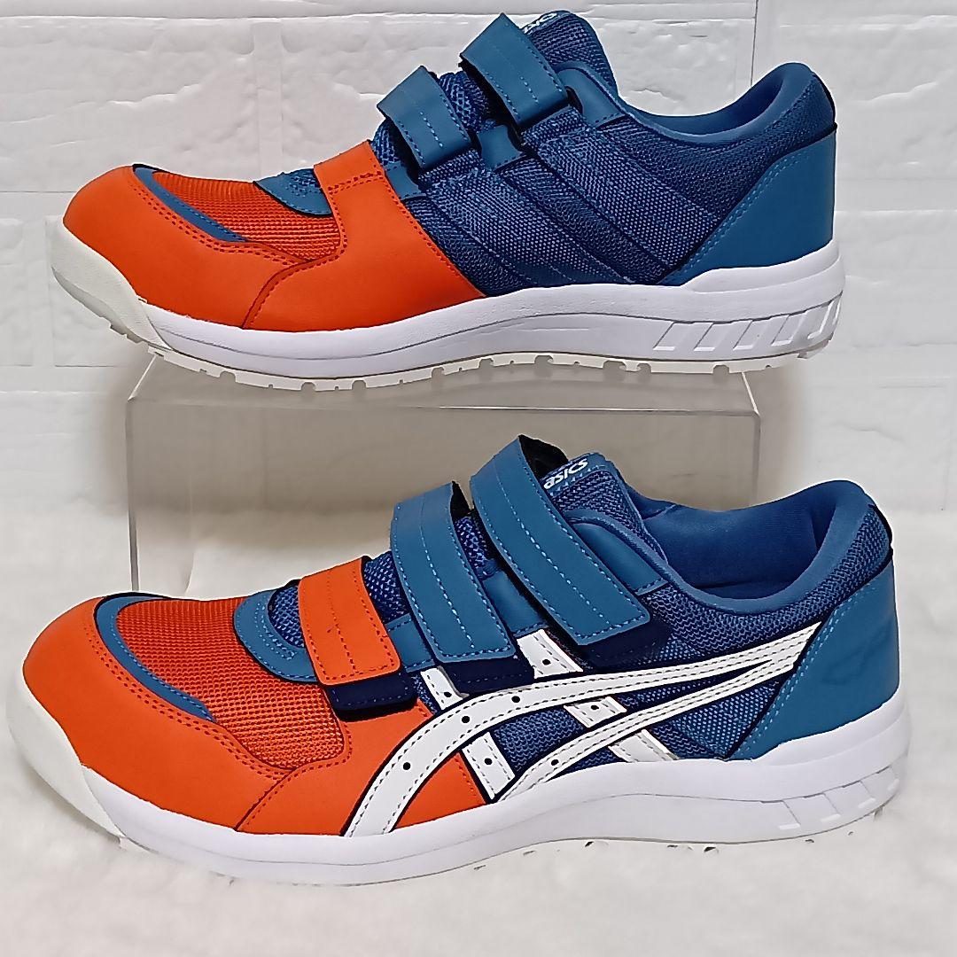 【新品・タグ付】アシックス 安全靴 ウィンジョブ 26.0cm オレンジ×ブルー