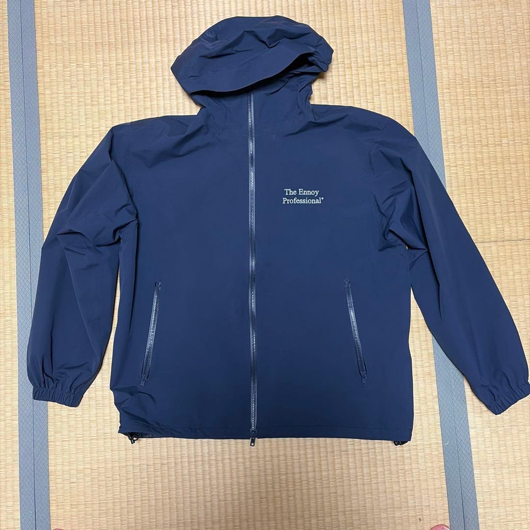 Ennoy 3layer shell hoodie navy - メルカリ
