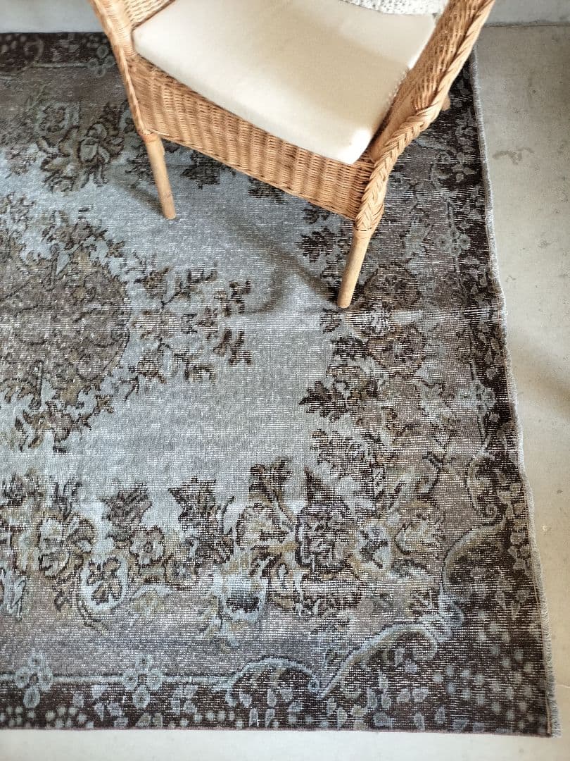 まめた様専用】大判/ダークグレーオーバーダイ No.635