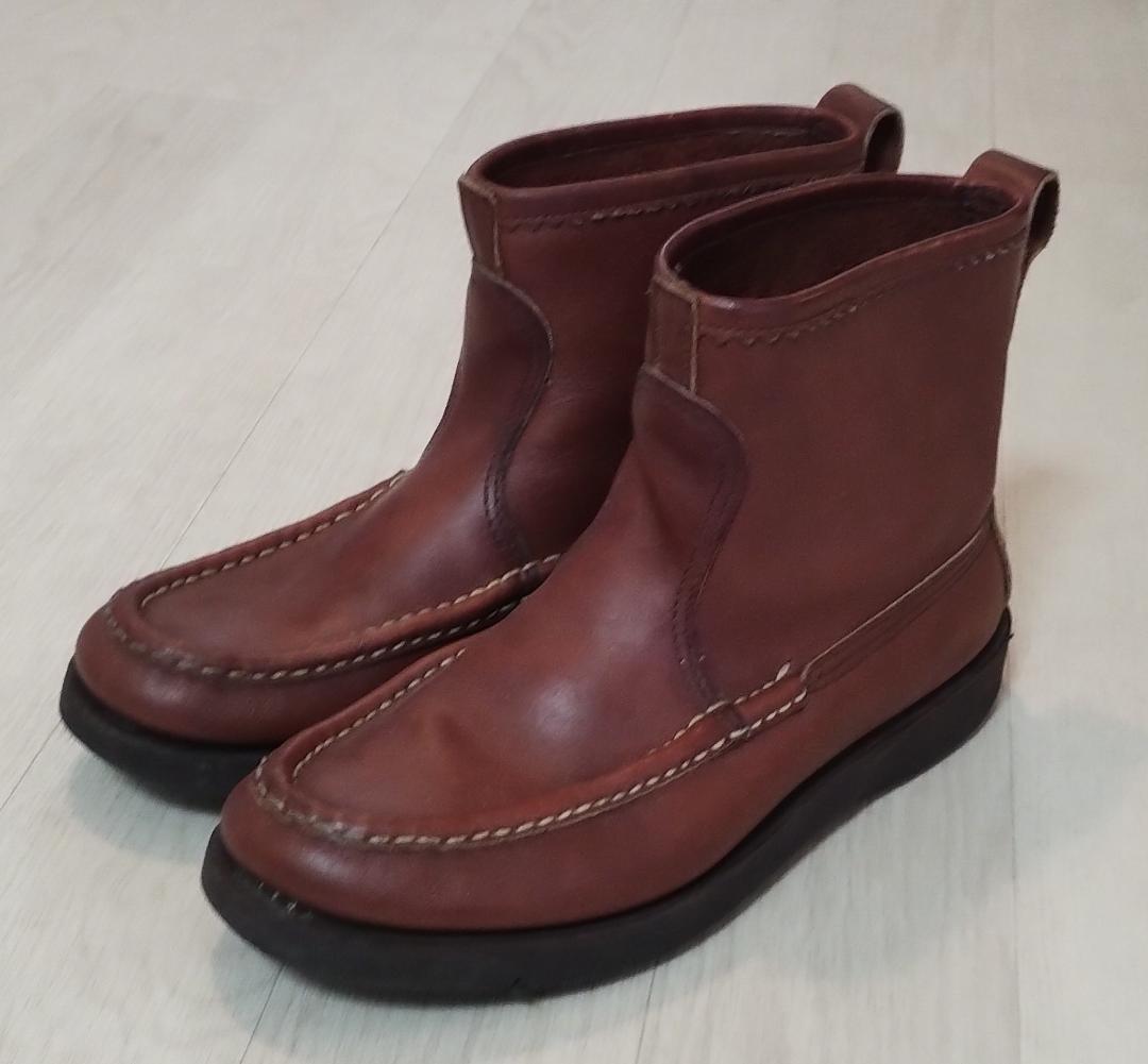 USED　ラッセルモカシン ノックアバウト　8（26cm）　ブラウン RUSSELL MOCCASIN(ラッセルモカシン)】KNOCK-A-BOUT BOOT ノック