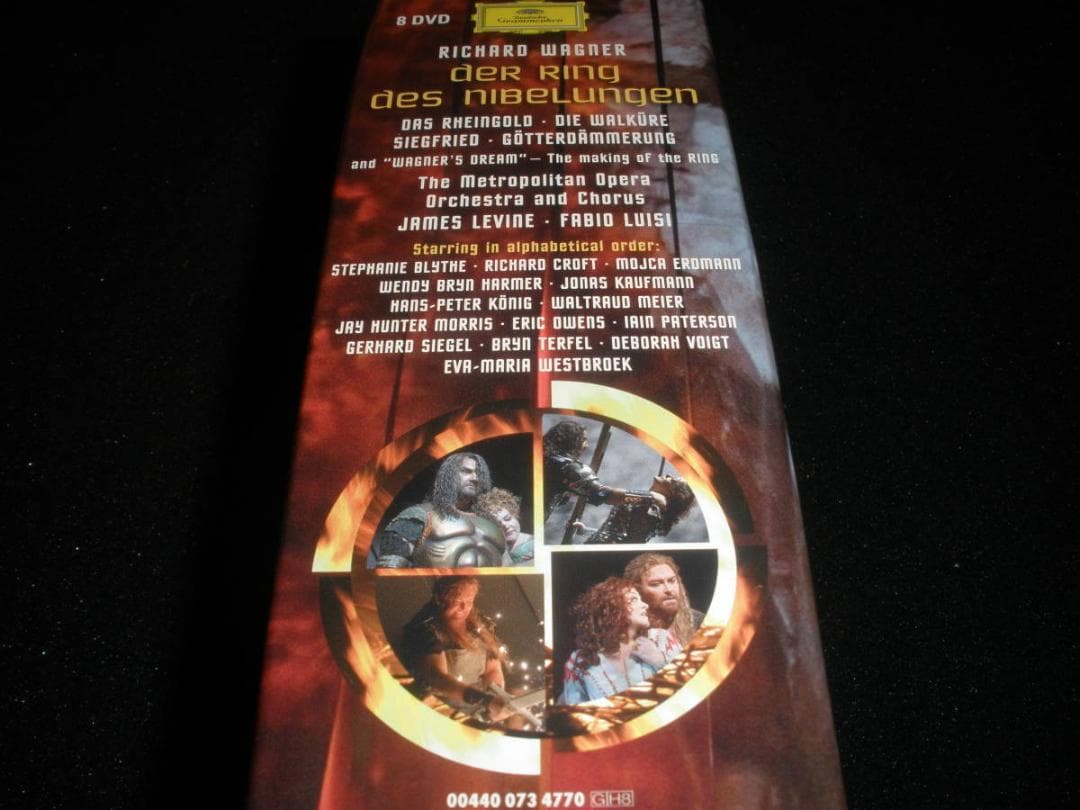 8 DVD ワーグナー ニーベルングの指環 レヴァイン ルパージュ ルイージ