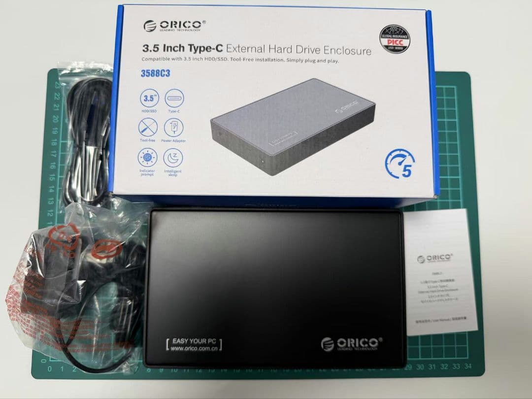 3TB ORICO 3.5インチ外付けHDD USB 3.0 typeC 録画 ORICO USB www