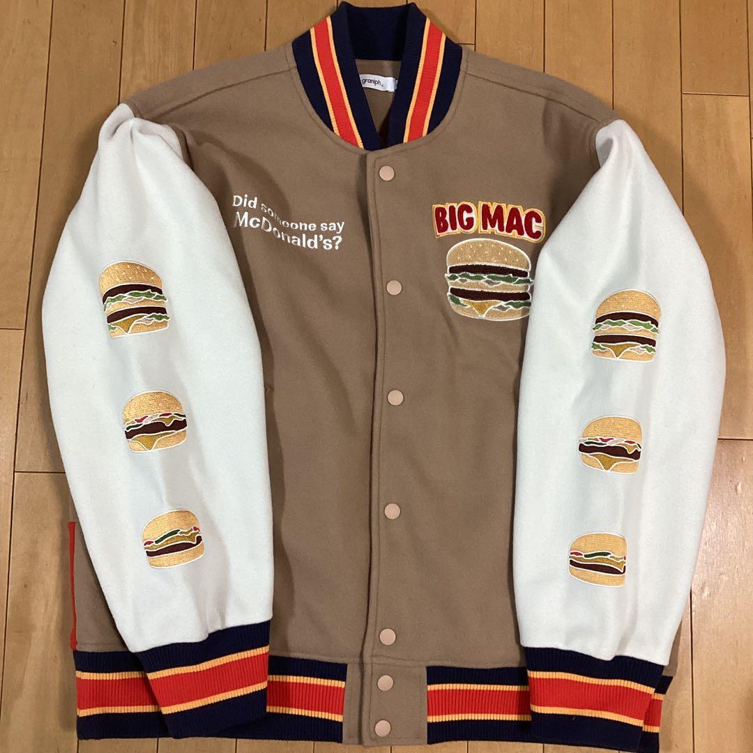 美品 グラニフ マクドナルド ビッグマック スカジャン スタジャン M