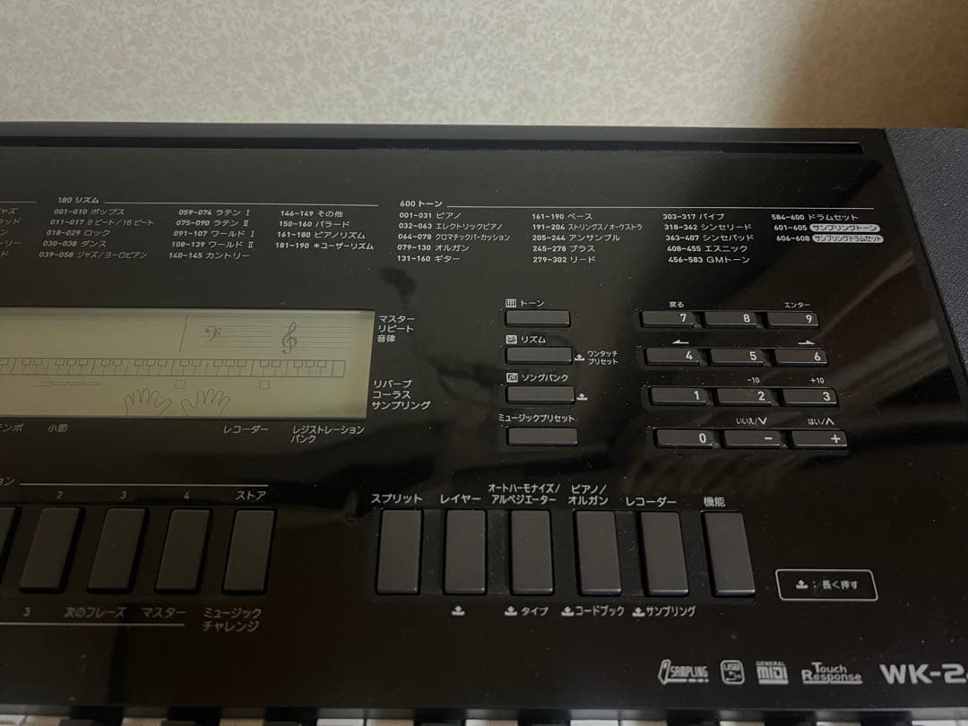 CASIO 76鍵電子ピアノ wk-245 - メルカリ